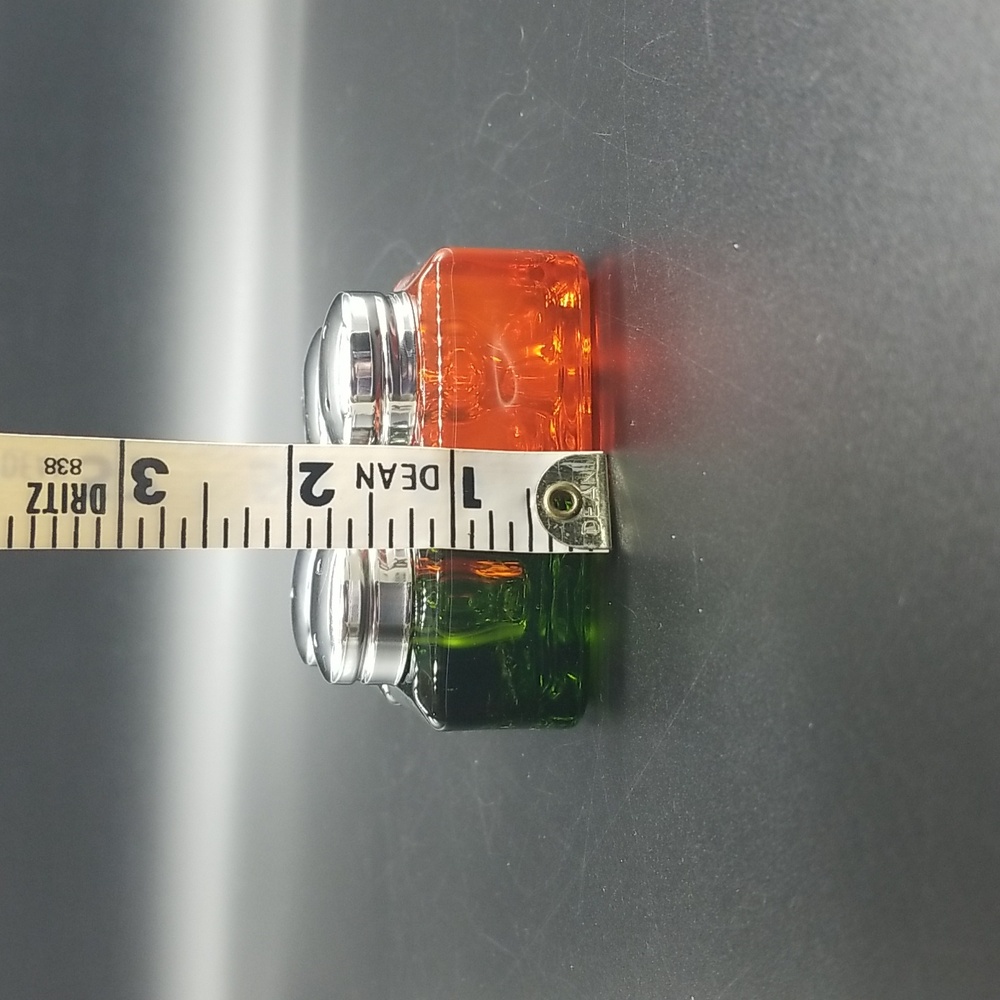 Pottery Barn Green & Orange Square Cube Monterey Salt & Pepper Shaker Sets - Picture 11 of 12
